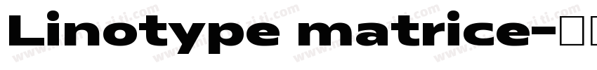 Linotype matrice字体转换